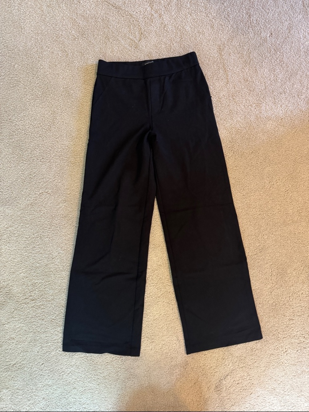 Sanctuary Black Wide Leg Ponte Pants